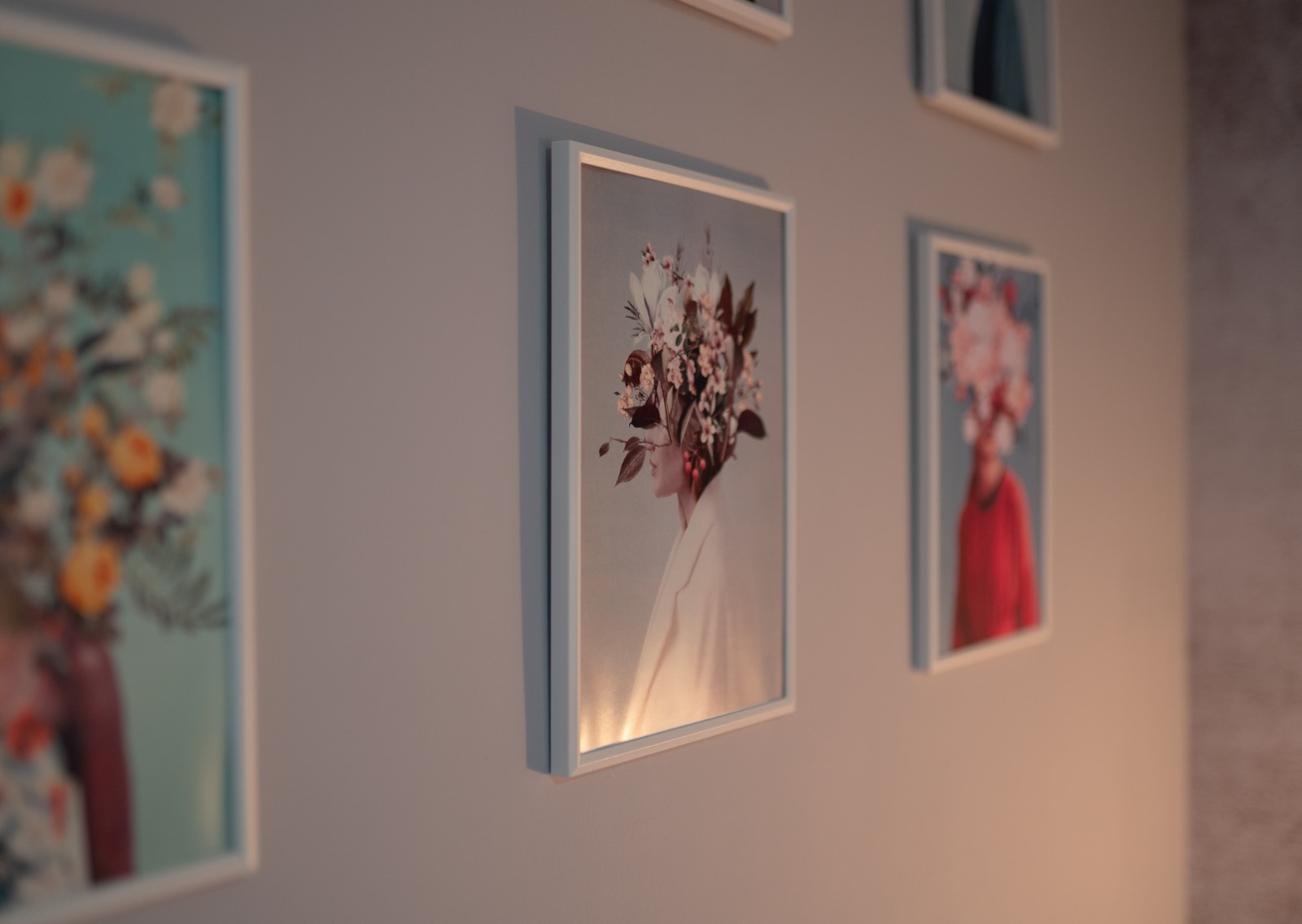 Close-up of wall art