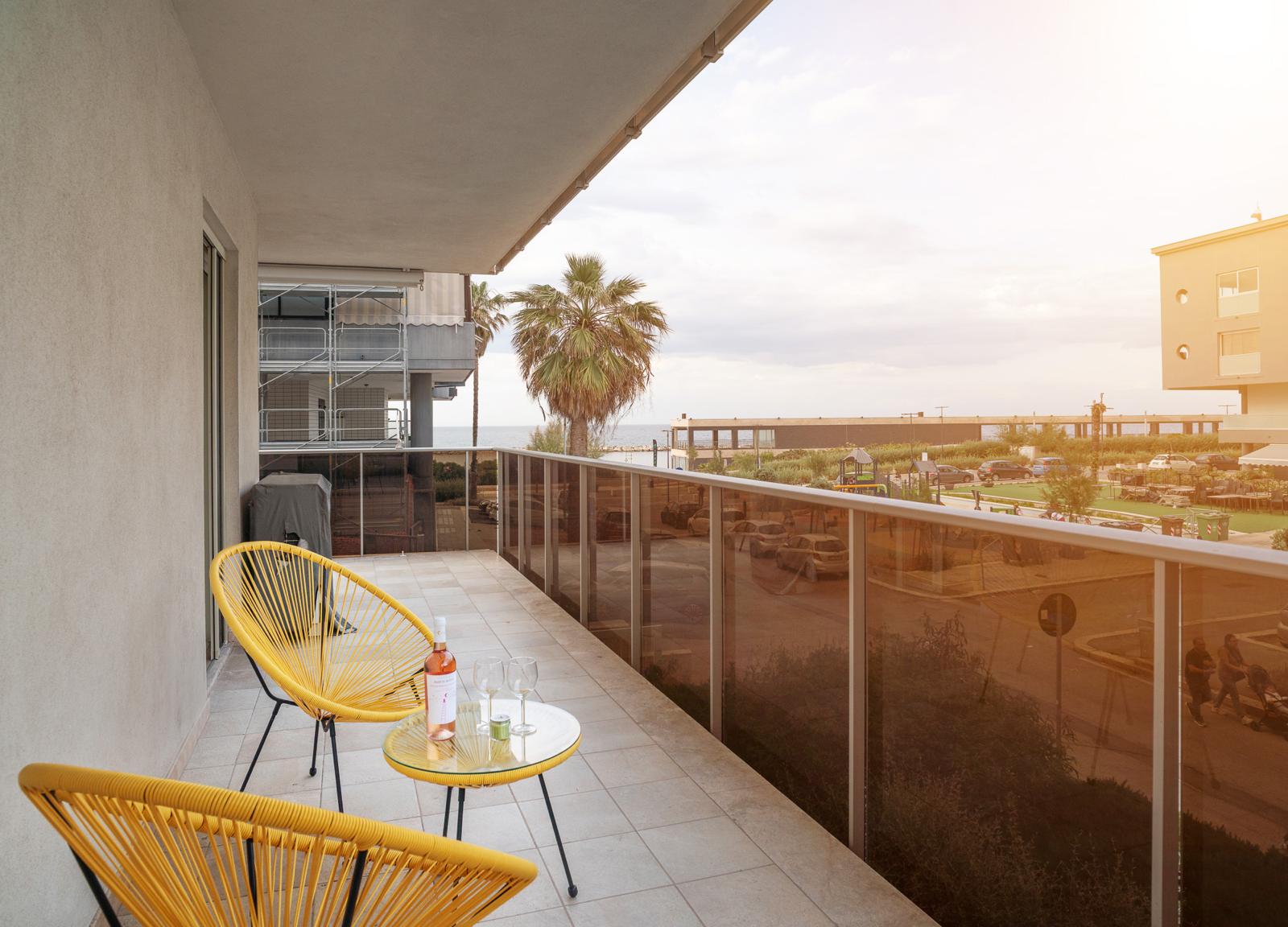 Balcony with sea view